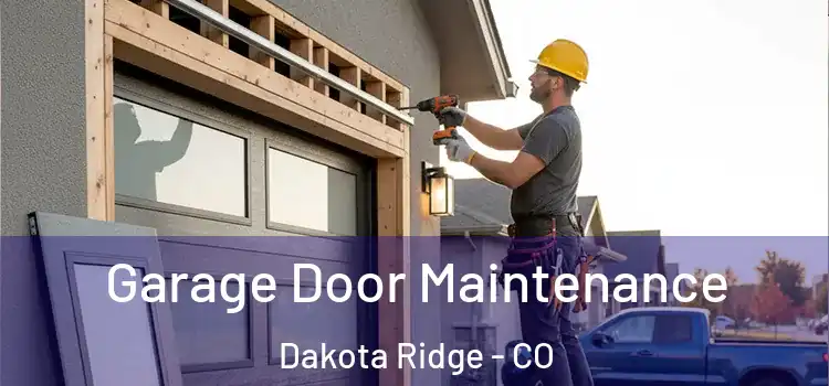 Garage Door Maintenance Dakota Ridge - CO